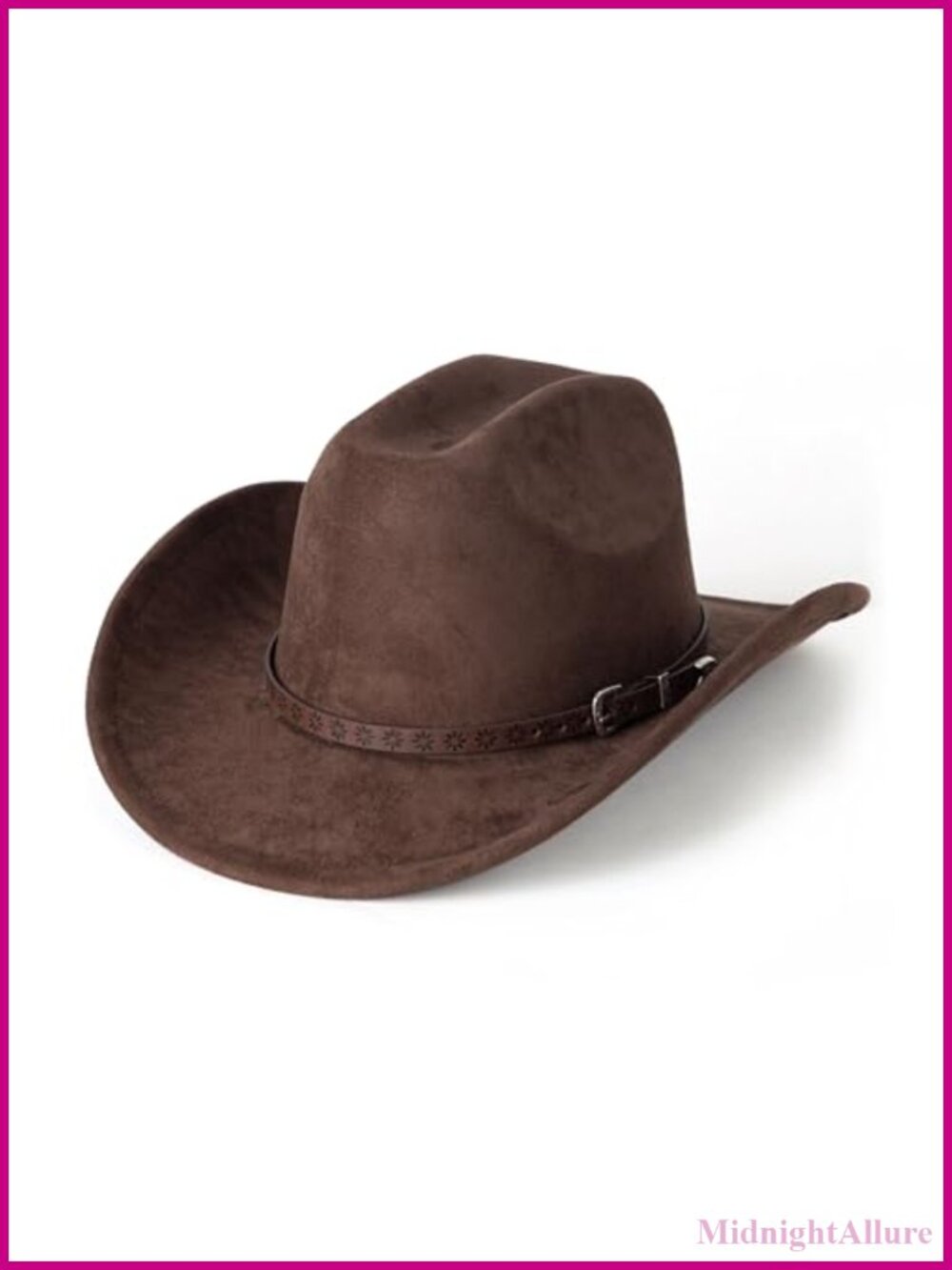 Suede Texture Cowboy Hat Adjustable Western Outdoor Unisex